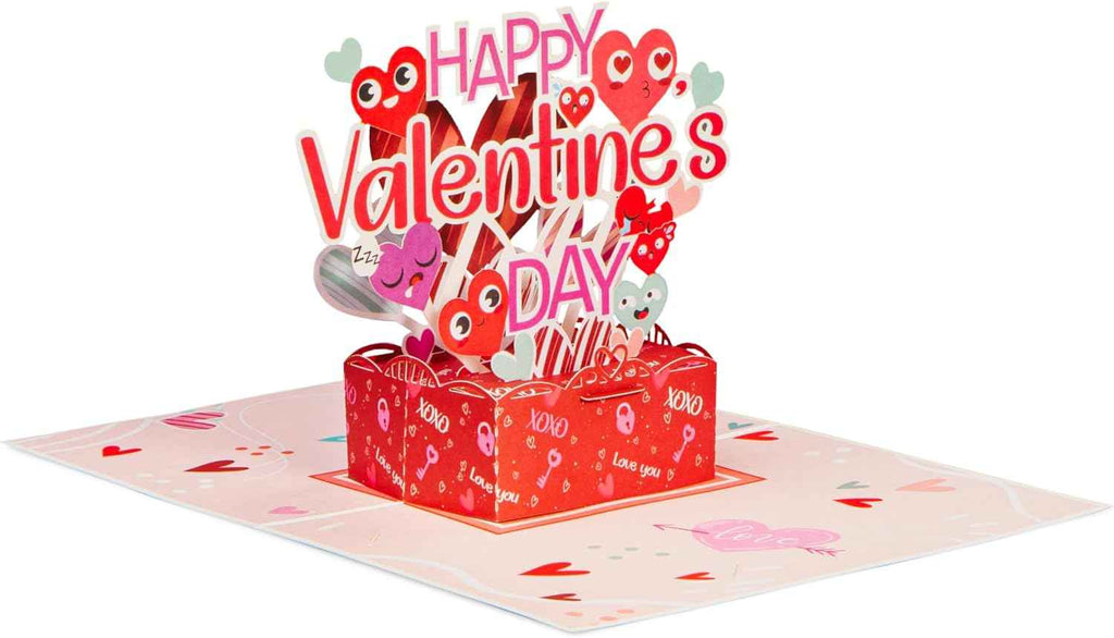 🎴 Happy Valentines Day Pop Up Card - 5" x 7"