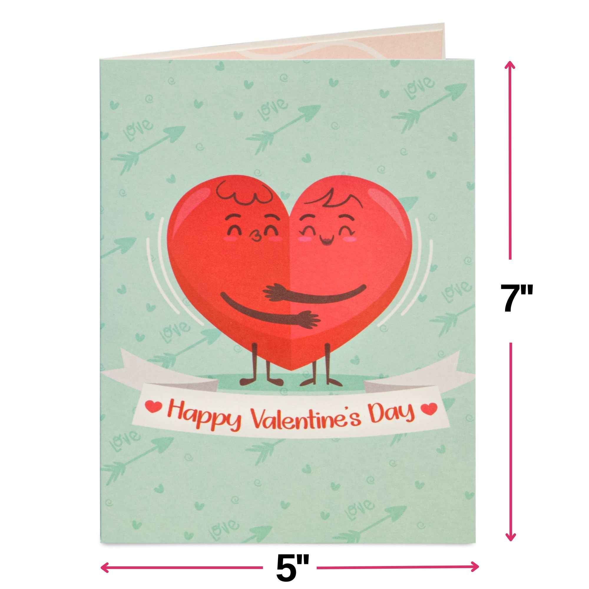 🎴 Happy Valentines Day Pop Up Card - 5" x 7"