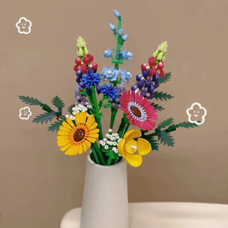 💐 939pc Wildflower Bouquet Construction Set