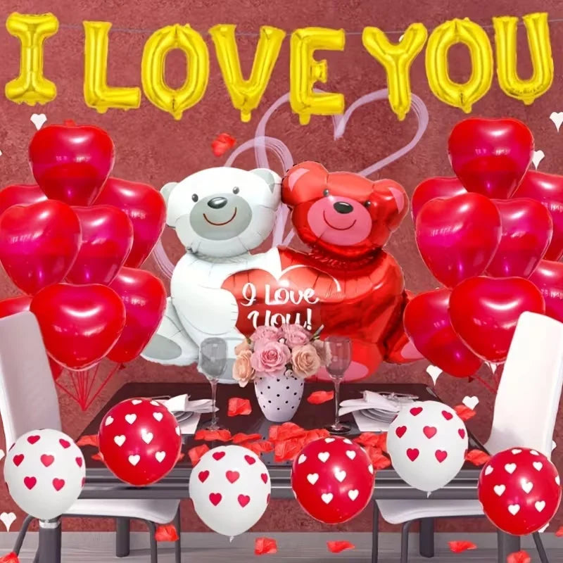 🎈 36pc I LOVE YOU Balloon Set
