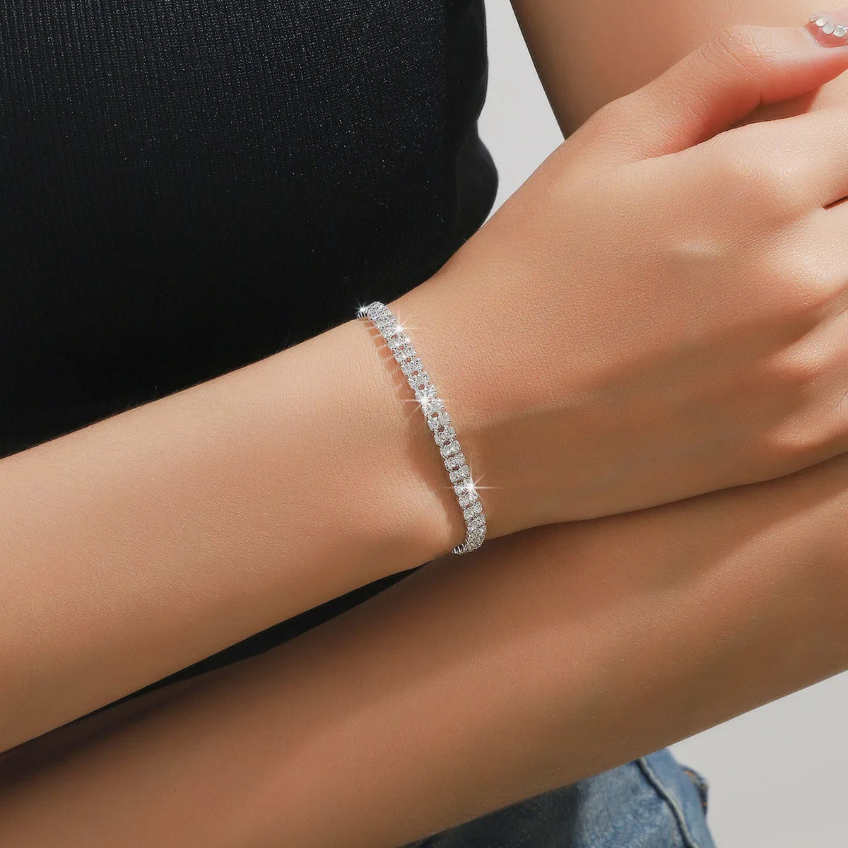 💎 Jewelry Set for Women, Earrings, Necklace, Bracelet; Three-Piece Jewelry Set