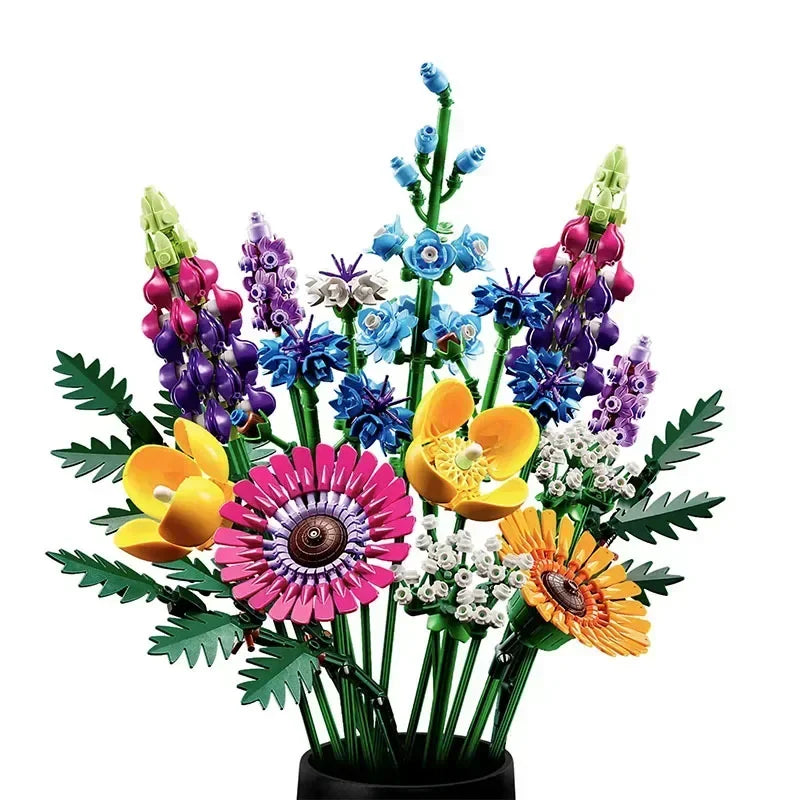 💐 939pc Wildflower Bouquet Construction Set