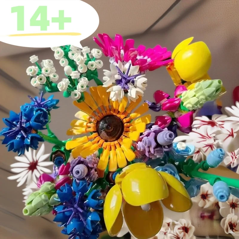 💐 939pc Wildflower Bouquet Construction Set