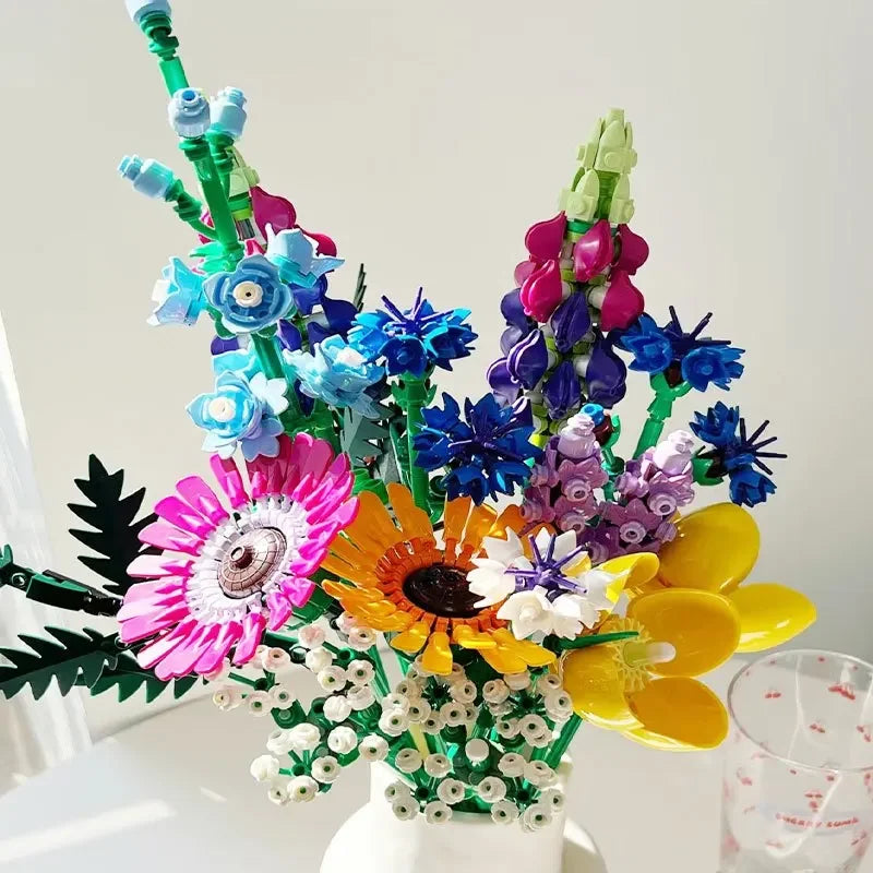💐 939pc Wildflower Bouquet Construction Set