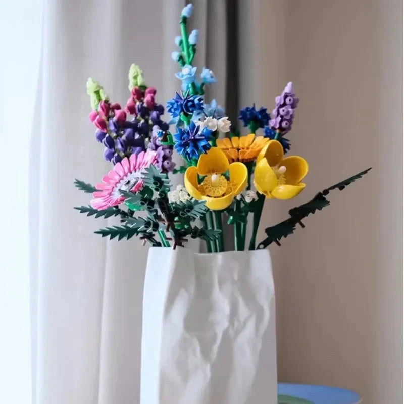 💐 939pc Wildflower Bouquet Construction Set